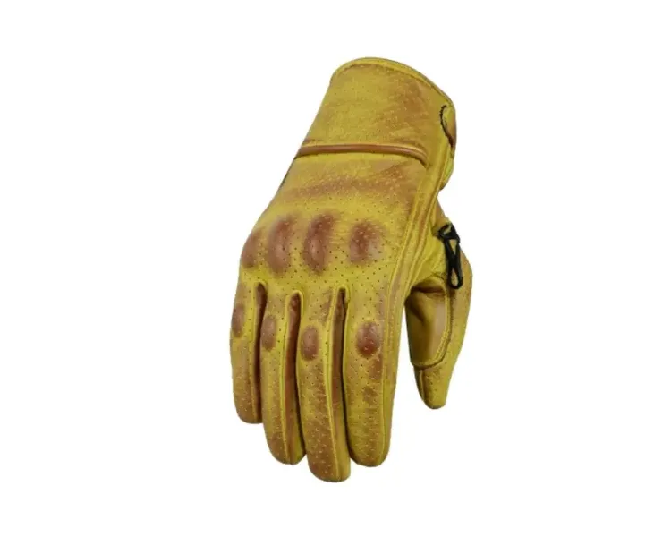 Gants moto jaune