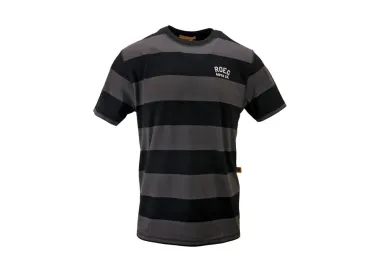 Roeg Cody striped t-shirt black/grey