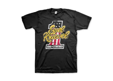 Evel Knievel King Of Stuntmen T-shirt black