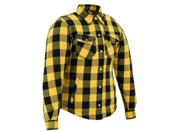 Chemise femme jaune avec protections