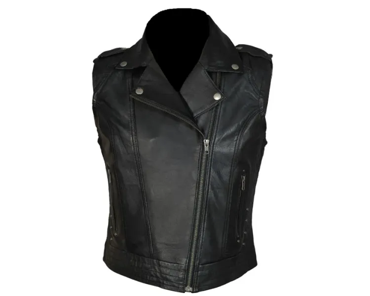 Gilet  femme cuir biker PERFECTO