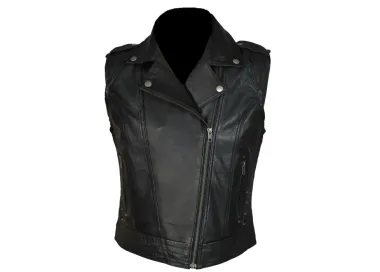 Gilet  femme cuir biker PERFECTO